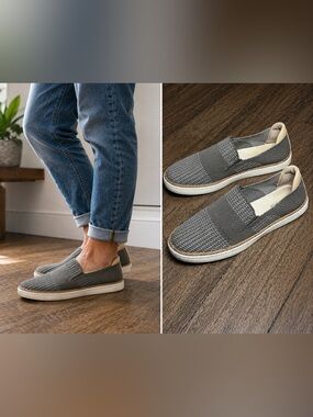UGG Knit Slip On Sneakers Gray Men's Size 8.5 Women's 10 Casual Comfort Shoe